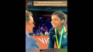 Sakshi Malik Wining Gold Medal at CWG Birmingham 2022