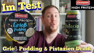 Ehrmann High Protein: Grieß Pudding \u0026 Pistazien Milch Drink im Test