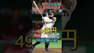 【億万長者】NPB歴代生涯年俸ランキング#大谷翔平 #mlb #wbc #メジャーリーグ #侍ジャパン #プロ野球 #ダルビッシュ有 #阪神タイガース #坂本勇人 #阿部慎之助 #清原和博 #中田翔