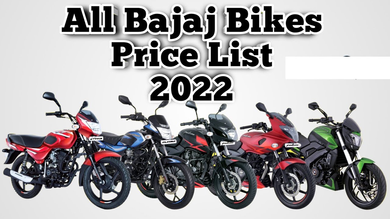 Bajaj All Bike New PRICE List 2022 || Whole Bajaj Bikes ON ROAD PRICE ...