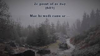 (learning Welsh) canu ar // vid PNT ze DAY 607