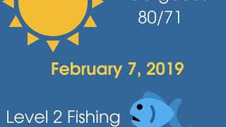 Key West Weather - Sunny with a High of 80 and Perfect Fishing Weather!