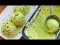 Pista Ice Cream Recipe | Homemade Pistachio Ice Cream | Eggless | No Machine