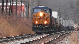 CSX Intermodal Train Q031 Heads West Thru Jessup MARC Station