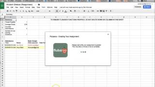 Flubaroo and share grades tutorial
