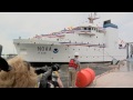 b roll christening and launch of the noaa ship reuben laskership launch