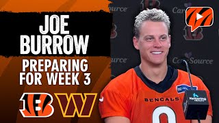 Joe Burrow on Bengals’ Slow Start, Monday Night Football Matchup With Commanders