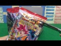 ドラゴンボールヒーローズカードグミ１６box開封（２０袋）動画！！