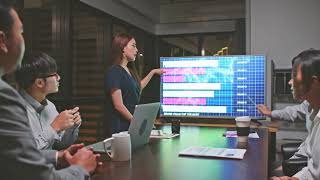 Stock market trading | Footage in office, meeting room | Free download stock footage