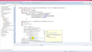 Java NIO - Non-blocking file transfer through SocketChannel