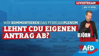 LEHNT CDU EIGENEN ANTRAG AB?