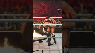 🔥 Fire Table Finn Bálor (Demon) vs Sting #NorthernLightsSuplex #WWE2K24 #ExtremeKickout #FireTable