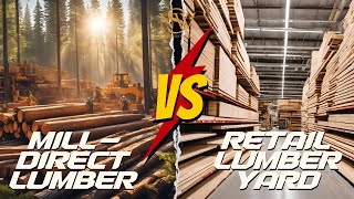 Mill Direct Lumber vs. Retail Lumber Yards For Your Custom Home Project