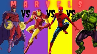 MARVEL COMICS 🕷 SPIDER-MAN VS IRONMAN - HULK VS SPIDER MAN VS MAGNETO- SUPERHEROS