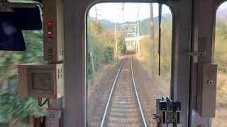 [前面展望]近鉄湯の山線大羽根園駅から湯の山温泉駅