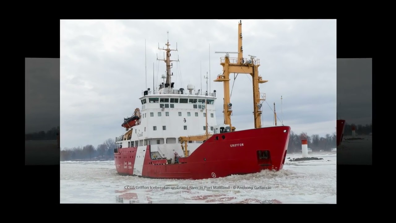 CCGS Griffon Icebreaker - Grand River Port Maitland, Ontario - YouTube