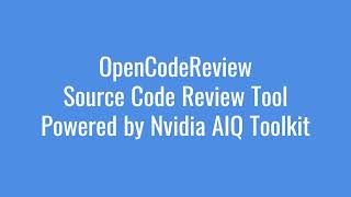 OpenCodeReview - Agentic AI Based Code Review Tool (Full Demo)