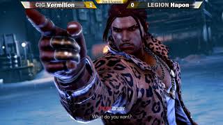 [ Manila Zaibatsu TWT Dojo ] Tekken 7 Top 8 CIG|Vermilion Vs LEGION|Hapon