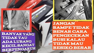 Cara pembersihan busi CBR 150 cc