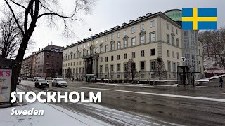 Stockholm, Sweden. Walking at Sveavägen. 4K