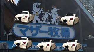 コペンで行くマザー牧場ドライブスルー