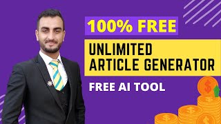 Free SEO Friendly Unique Article Generator Online Tool 2022 | AI Content Writer | AI Free Article