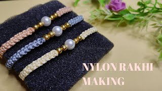 NYLON THREAD RAKHI MAKING || EASY RAKHI MAKING