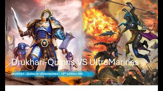 Drukhari Harlequins VS Ultramarines - Warhammer 40k Competitive Battle Report. Reaper's Wager !!!