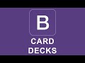 Bootstrap 4 Tutorial 30 - Card Decks