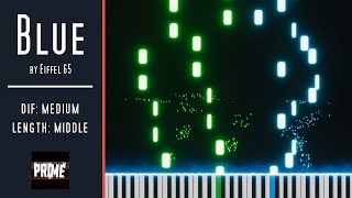 Blue - Eiffel 65 - Piano Tutorial (MEDIUM)