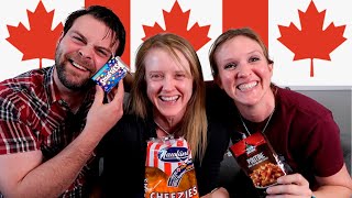 AMERICANS TRY CANADIAN SNACKS