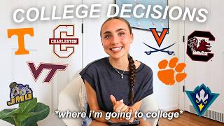 COLLEGE DECISIONS REACTIONS VLOG *announcing where i'm going to college!!*
