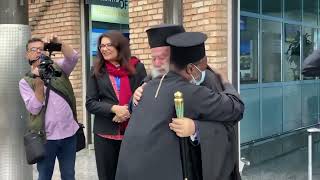 The arrival of His Beatitude Patriarch Theodoros II in Rwanda. Oct. 2022.