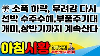 주식시황] 12/30 美 소폭하락, 증액안과 백신우려 / 선박 수주 수혜 이제 시작, 부품주 웃을까? / 개미들, 내년 상반기까지 계속 산다