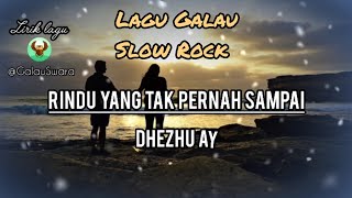 Lagu slow rock terbaru 2025 ~ rindu yang tak pernah sampai - lagu galau bikin baper ~ #GalauSwara