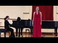 kayla becker junior recital apr. 2014 l addio