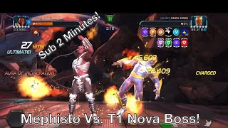 Mephisto Destroys a T1 Nova War BOSS! War Vs. 4Loki