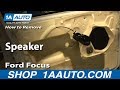 How To Remove Front Door Speaker 02-07 Ford Focus