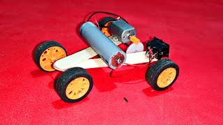 DIY TOY CAR! How to make Speedy CAR Using DC Motor! SUPER EASY and FUN!
