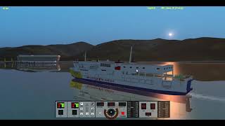 KMP JATRA III berthing at executive wharf #simulatorgames #gamekapal #ship #shipsimulator #kapal