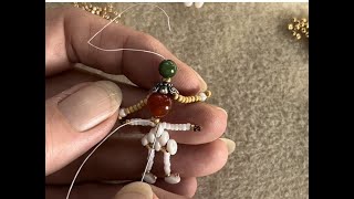 DIY Bead Doll Tutorial beaded jewellery worry doll super duo \u0026 Miyuki seed beads