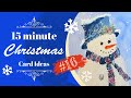 FROSTY THE SNOWMAN 15 minute Christmas Card - DISCOVER a FUN WATERCOLOR TECHNIQUE for all to enjoy!