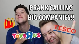 PRANK CALLING BIG COMPANIES!! | Prank Calls 2