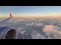 4k incredible rainy sunrise takeoff 737 max san juan southwest