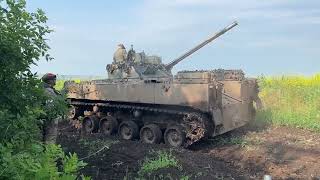 Russia Says Its Paratroopers Fired From A BMD-4 And Took Out A Ukrainian Position In A House