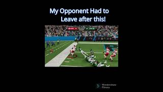 I MADE MY OPPONENT RAGE QUIT! in madden 24 #madden #nfl #football #gaming #madden24