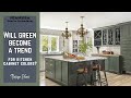 GREEN KITCHEN CABINET DESIGN IDEAS - Sage Olive Green kitchen cabinets ideas