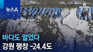 바다도 얼었다…강원 평창 -24.4도까지 떨어져 | 뉴스A