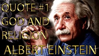 Albert Einstein Quote on God and Religion #1
