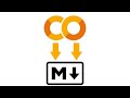 Google Colab!  Exporting to a Markdown File!